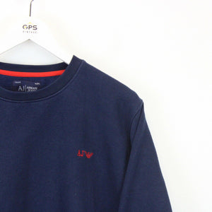 ARMANI Sweatshirt Navy Blue | Medium