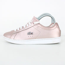 Load image into Gallery viewer, Womens LACOSTE Carnaby Evo Trainers Pink | UK 5
