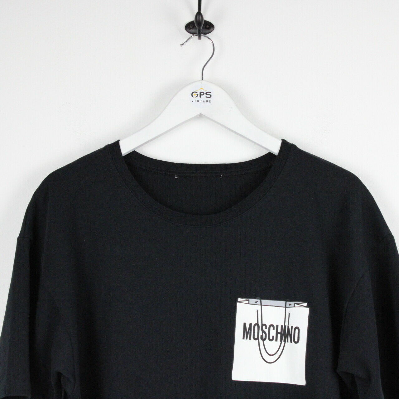 Womens MOSCHINO T-Shirt Dress Black | Large