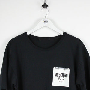 Womens MOSCHINO T-Shirt Dress Black | Large