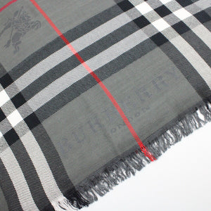 Womens BURBERRY Nova Check Scarf | Grey