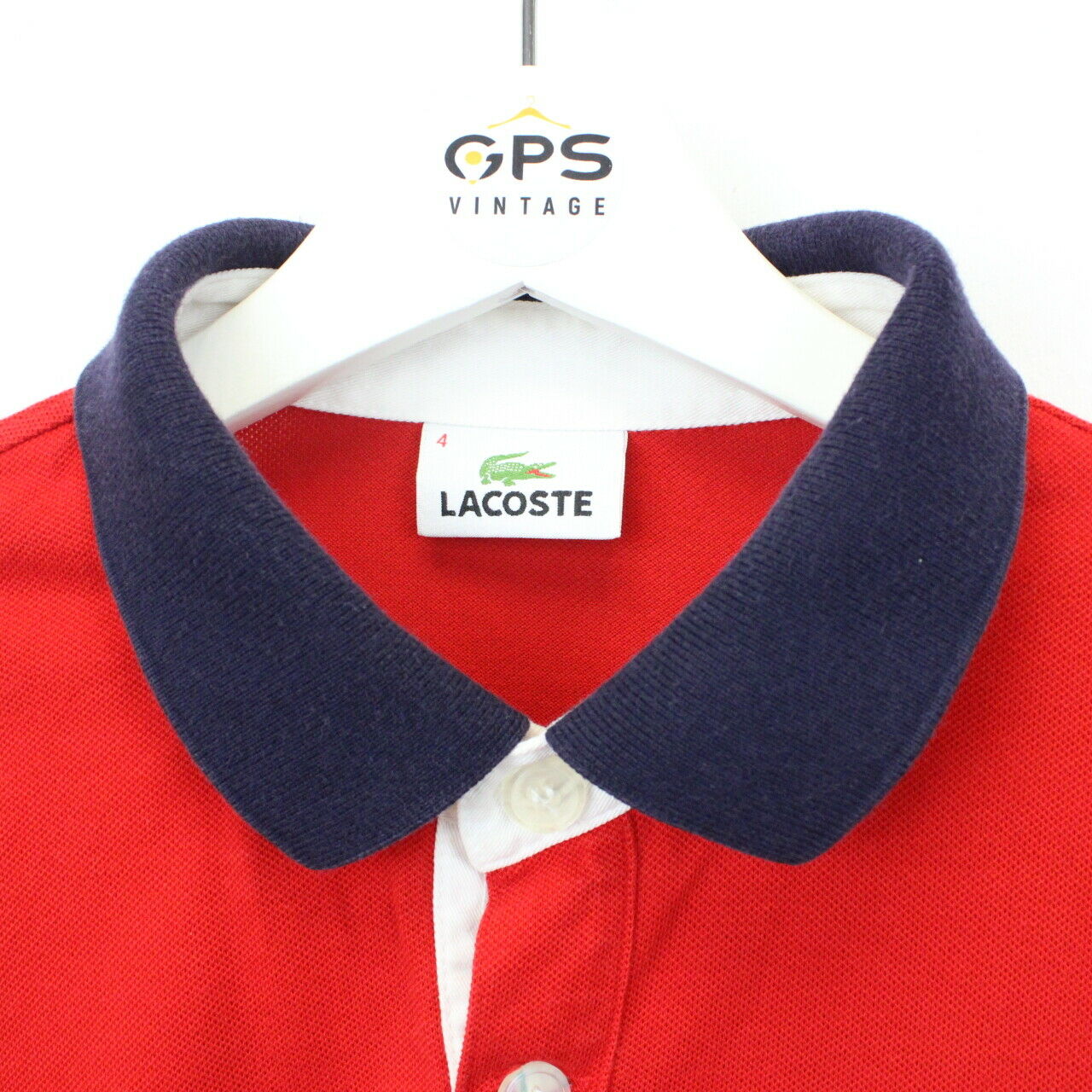 LACOSTE Rugby Polo Shirt Red | Medium
