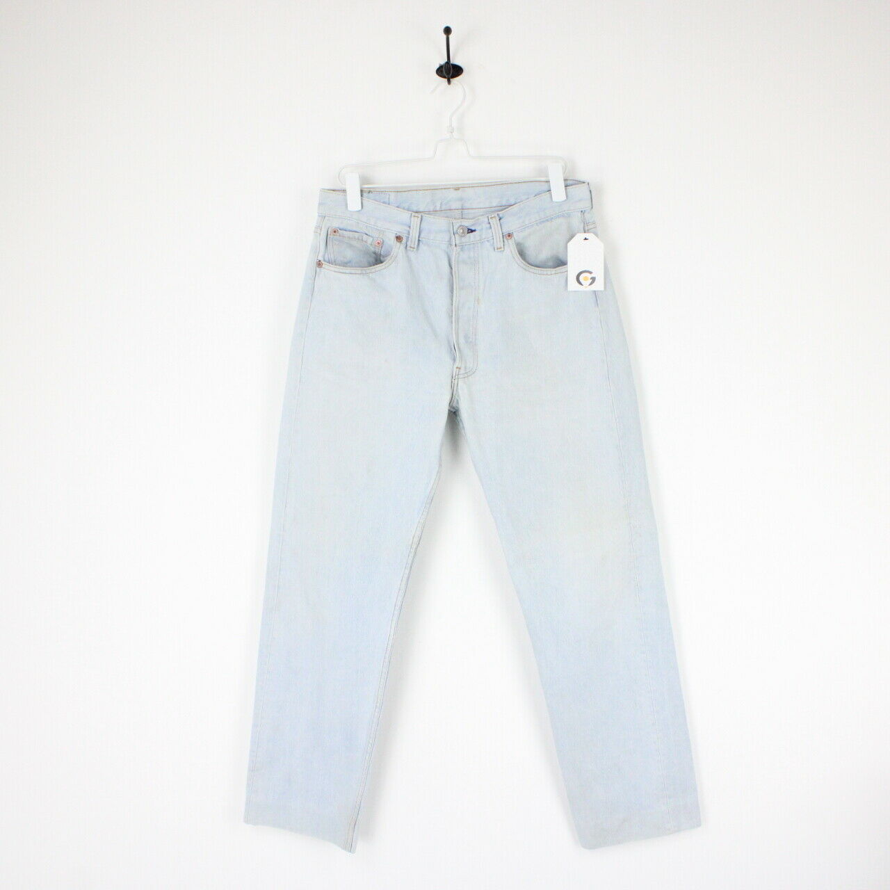 Mens LEVIS 501 Jeans Light Blue | W32 L32