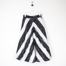 Load image into Gallery viewer, Womens Chevron Midi Skirt Black White | Small
