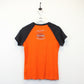 Womens HARLEY DAVIDSON 00s T-Shirt Orange | Medium