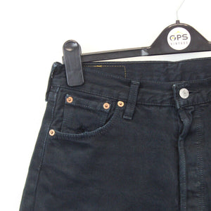 Womens LEVIS 501 Shorts Black | W30