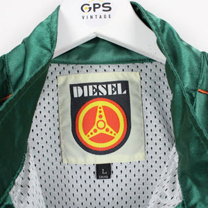 Vintage DIESEL Bomber Jacket Green | Large