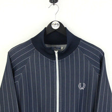 Load image into Gallery viewer, Mens FRED PERRY 90s Track Top Navy Blue | Large
