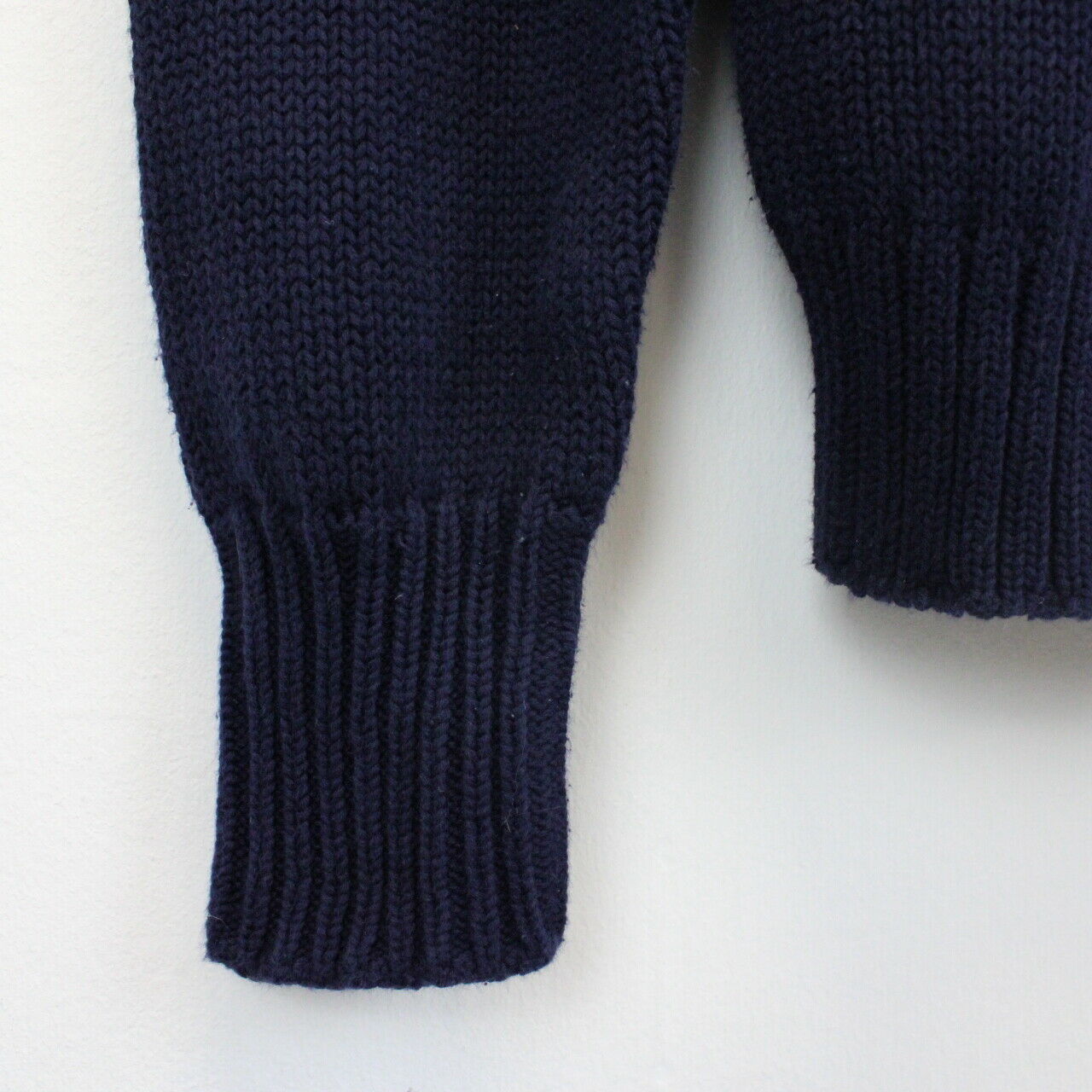 Womens RALPH LAUREN Knit Sweatshirt Navy Blue | Small