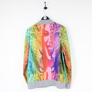 Mens Leopard Track Top  Multicolour | Medium