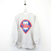 Load image into Gallery viewer, MLB CHAMPION 90s Philadelphia PHILLIES Sweatshirt Grey | Large
