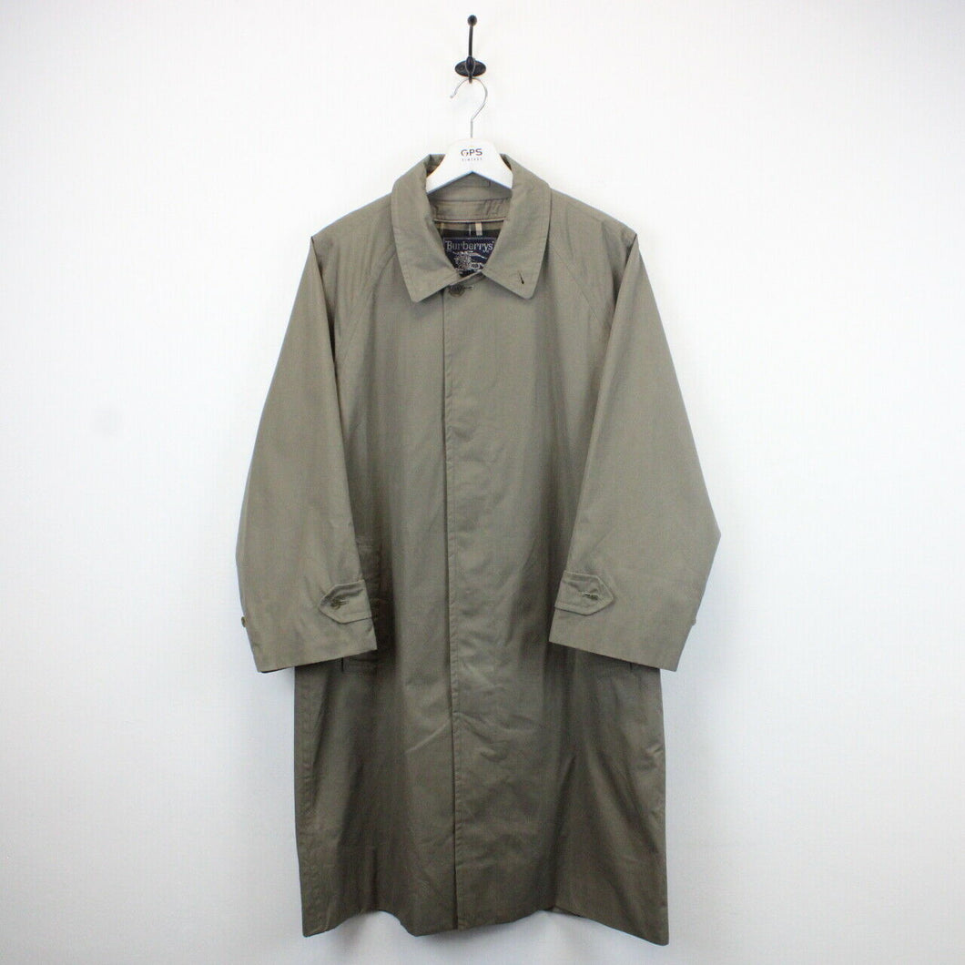 BURBERRYS 90s Trench Coat Green | Medium