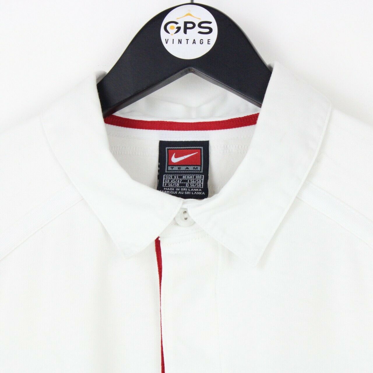 Mens NIKE TEAM 90s ENGLAND Rugby Jersey White | XL – GPS Vintage