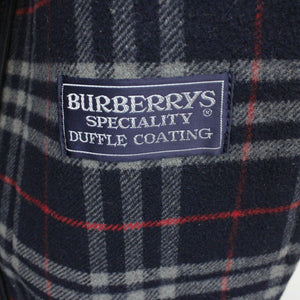 BURBERRYS 90s Wool Duffle Coat Navy Blue | Large