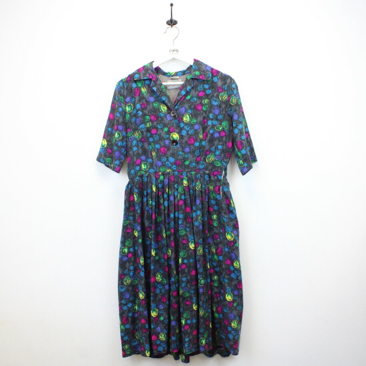 Womens 70s Dress Multicolour | Small