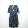 Womens 70s Dress Multicolour | Small