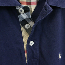 Load image into Gallery viewer, BURBERRY Polo Shirt Navy Blue | Large

