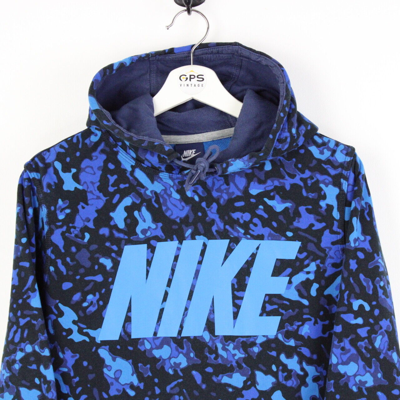 NIKE Hoodie Blue | Small