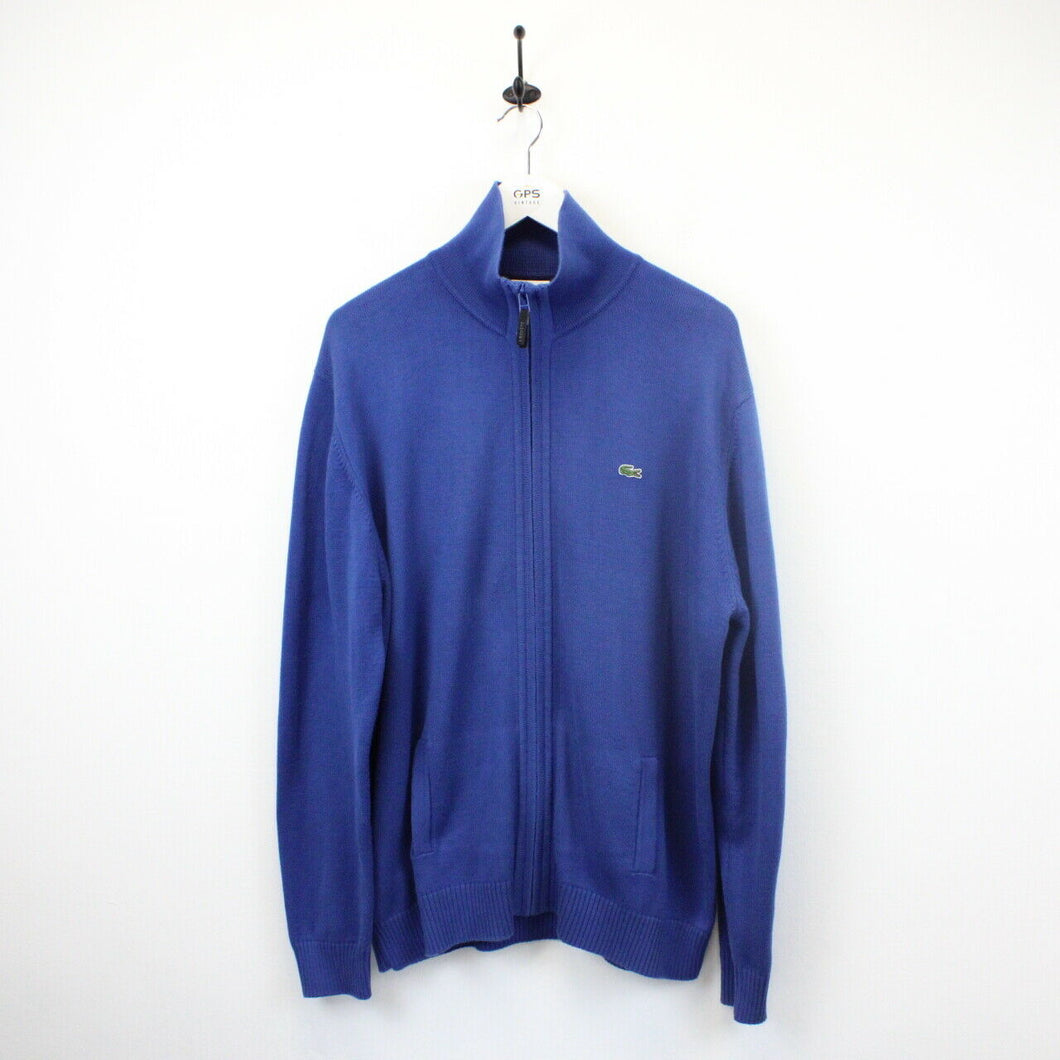LACOSTE Knit Jumper Blue | XXL