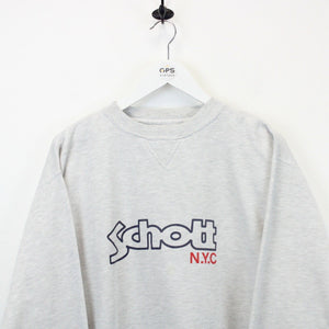 SCHOTT NYC 90s Sweatshirt Grey | Large
