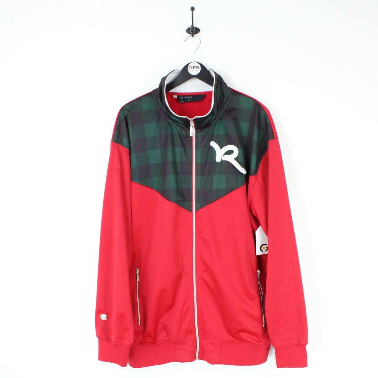 トップス ROCA WEAR Spyder Design Track jacket Mens ROCAWEAR Track Top Red | XXL – GPS Vintage