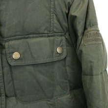 Load image into Gallery viewer, Womens BARBOUR Waxed Down Jacket Green | Medium

