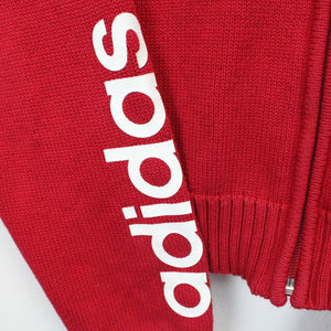 Womens ADIDAS 00s Knit Sweatshirt Red | XS