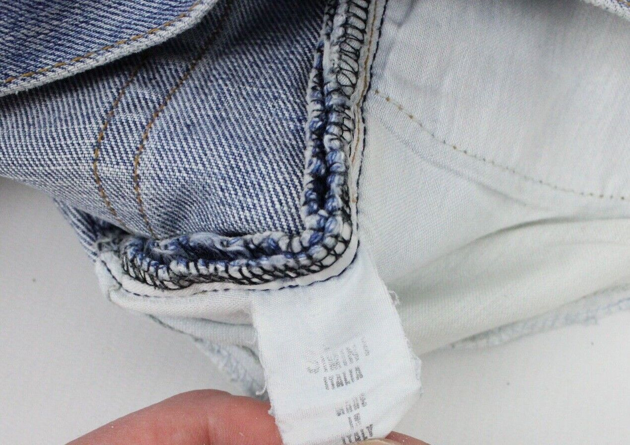 Mens ARMANI 90s True Blue Jeans Light Blue | W36 L32