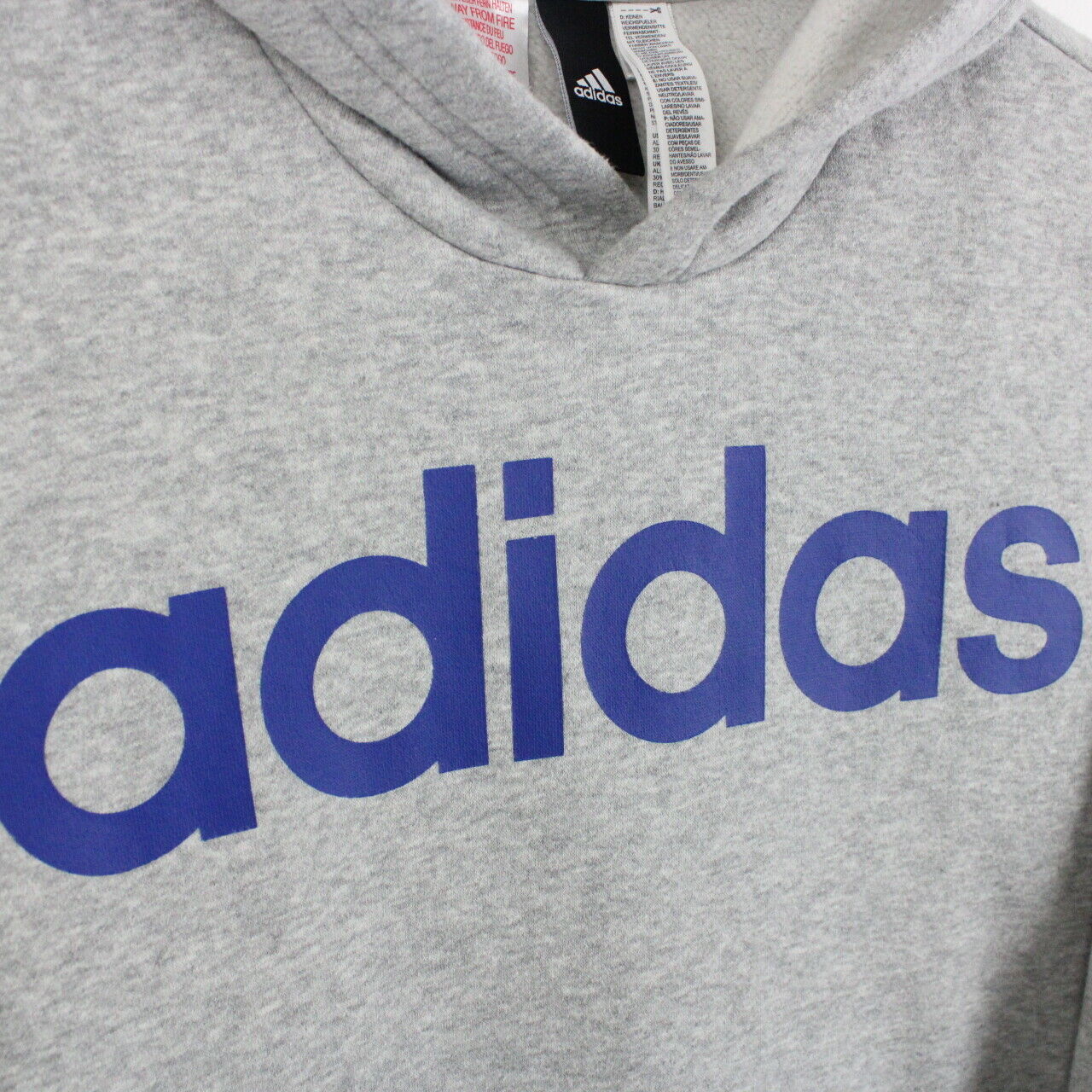 Womens ADIDAS Hoodie Grey | Small
