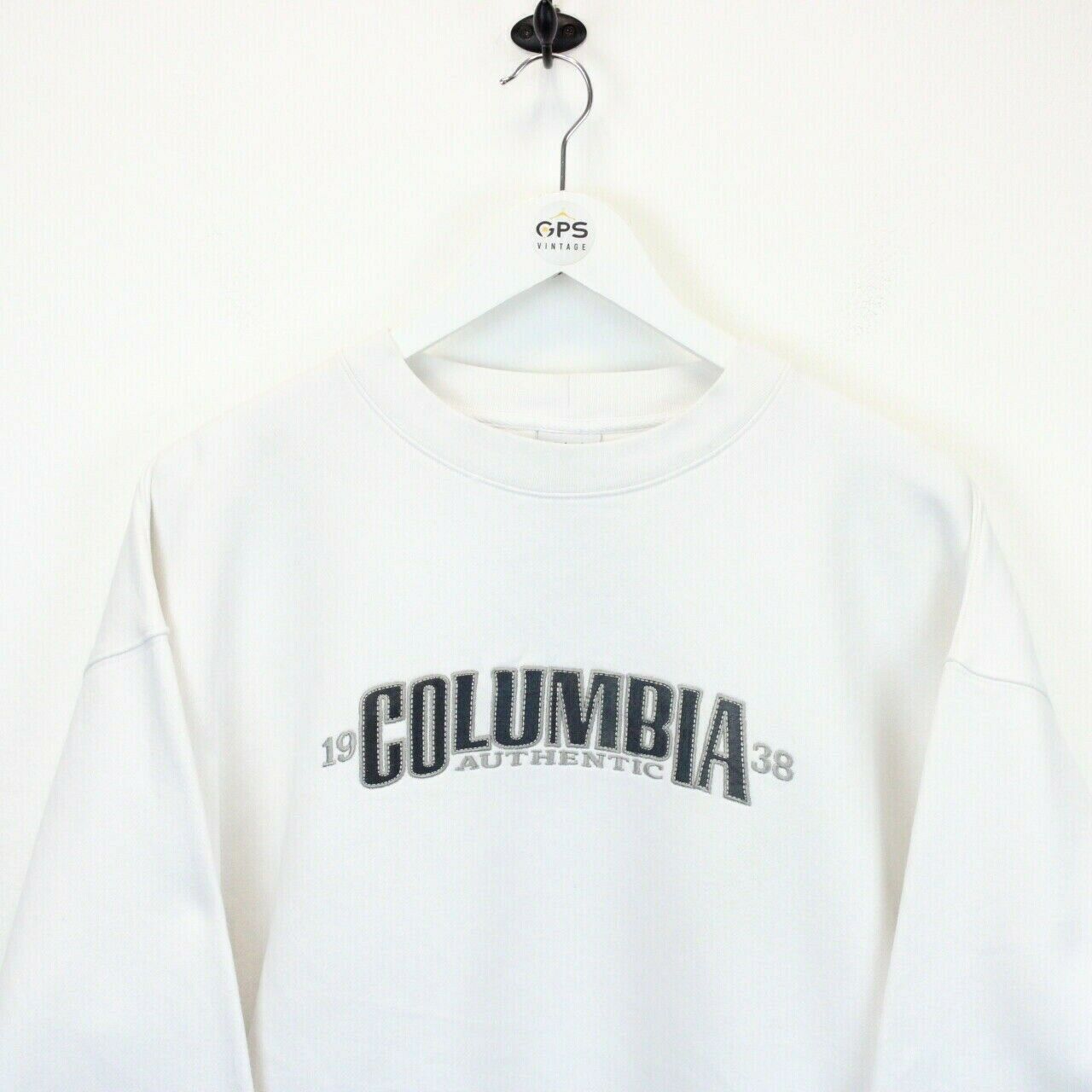 COLUMBIA 00s Sweatshirt White | XL