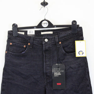 Womens LEVIS Ribcage Jeans Black Charcoal | W31 L27