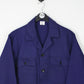 Mens Worker Chore Jacket Navy Blue | Medium
