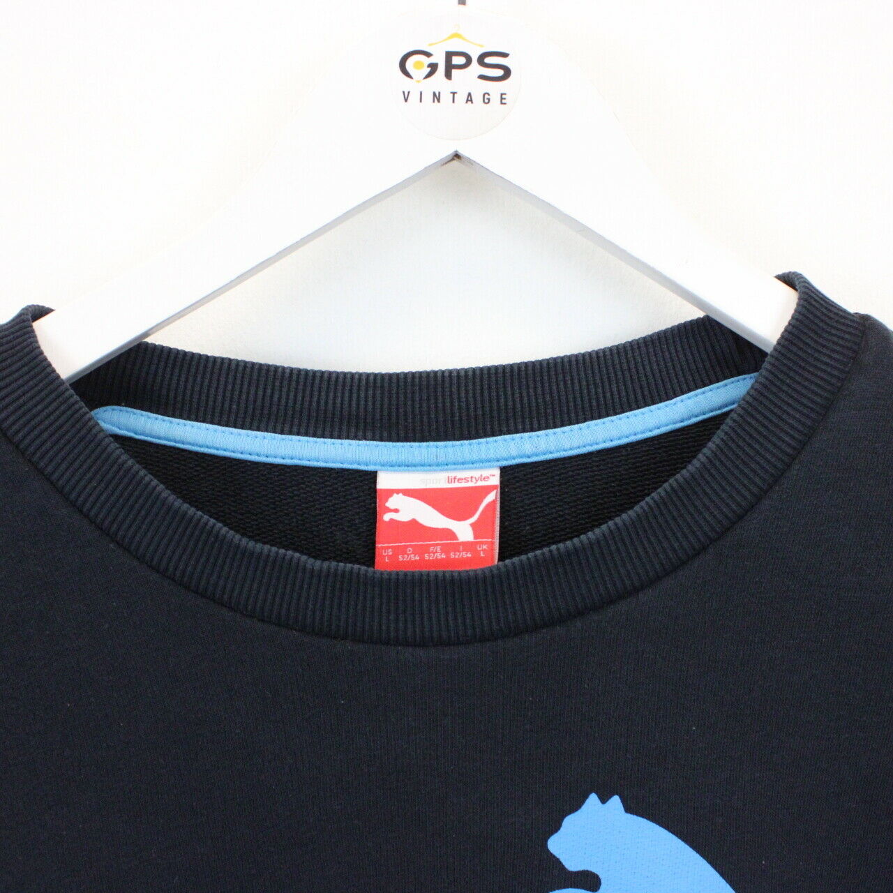 PUMA 00s Sweatshirt Navy Blue | Large