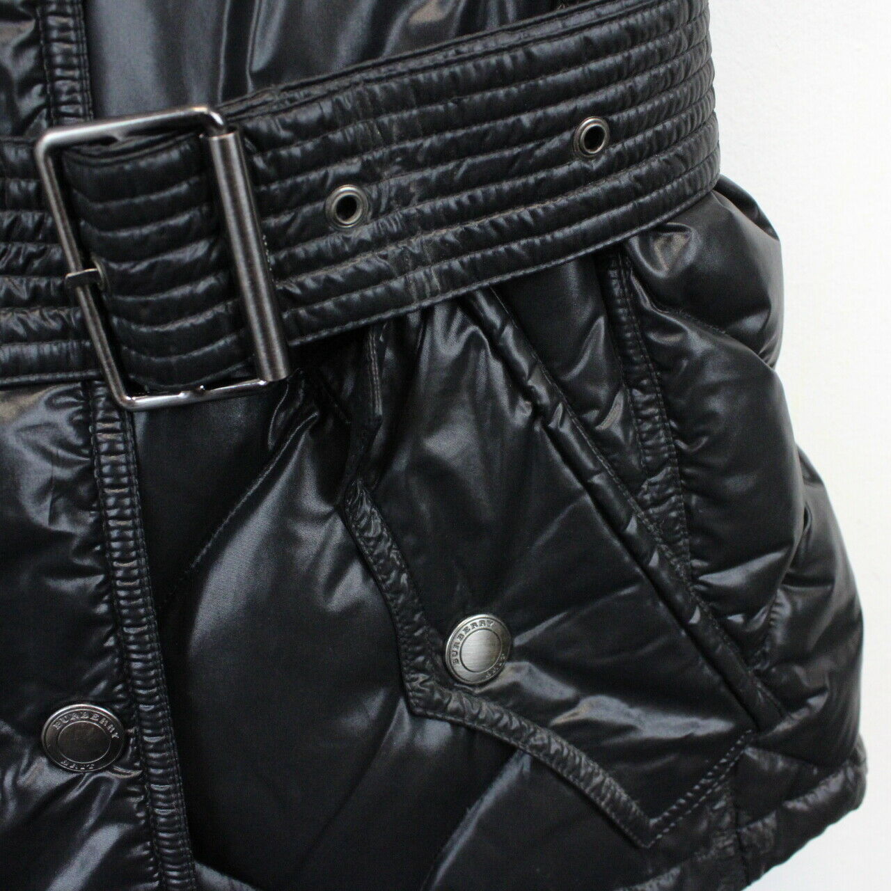 Womens BURBERRY Goose Down Bodywarmer Black | XS