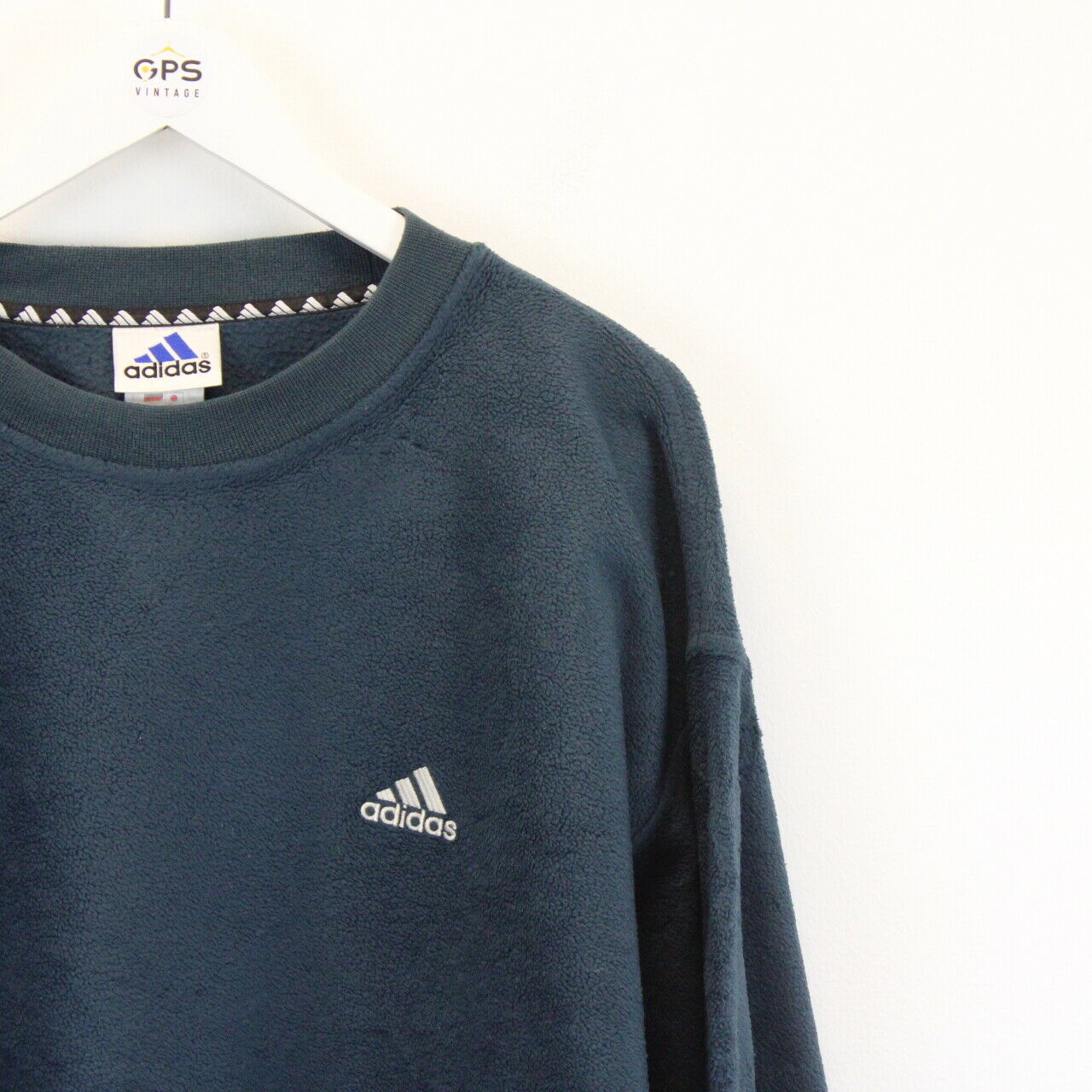 ADIDAS 90s Fleece Sweatshirt Teal | XL