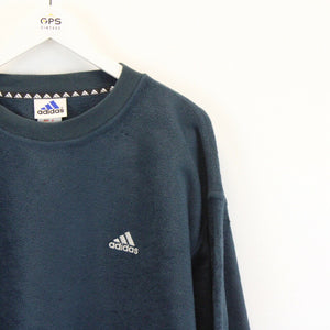 ADIDAS 90s Fleece Sweatshirt Teal | XL