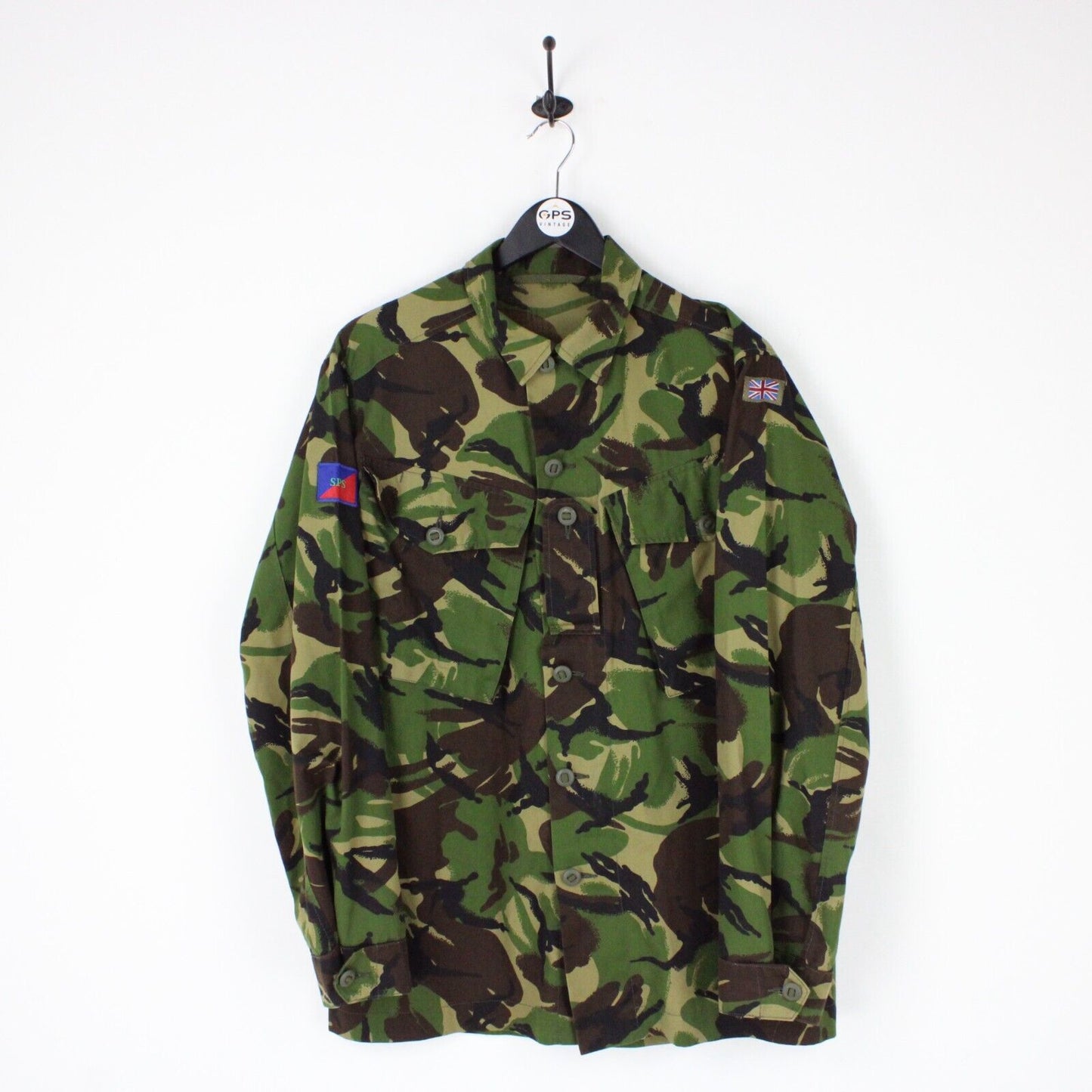 Mens Camouflage Army Jacket Green | Large