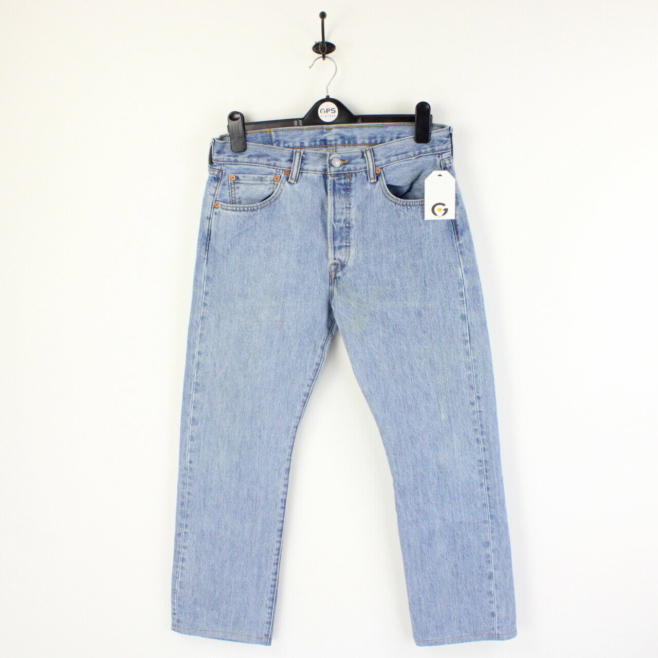 Mens LEVIS 501 Jeans Light Blue | W33 L28