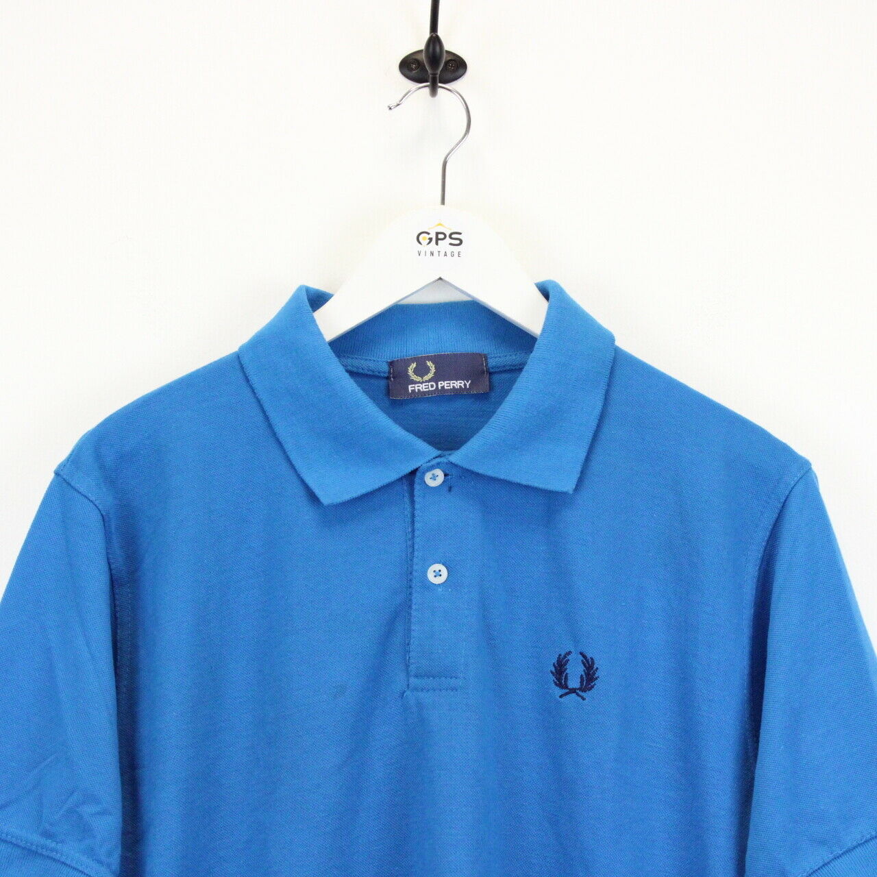 FRED PERRY Polo Shirt Blue | Small