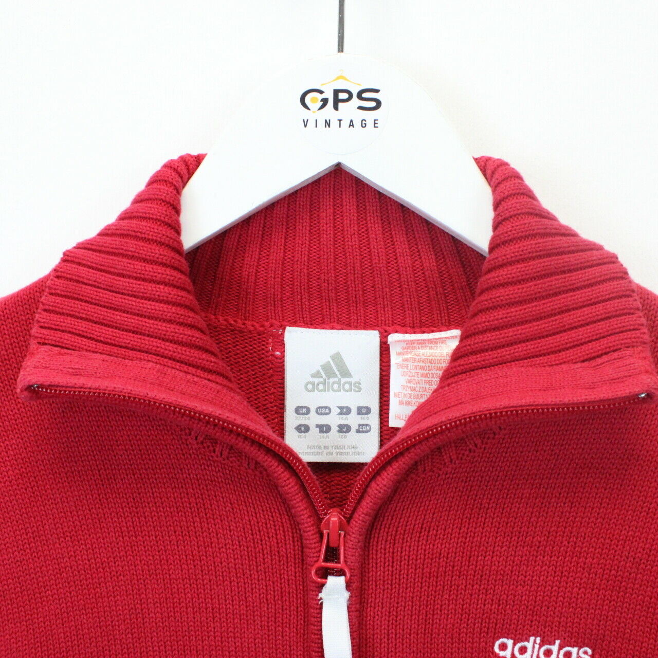 Womens ADIDAS 00s Knit Sweatshirt Red | XS