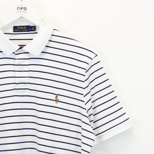 RALPH LAUREN Polo Shirt White | Large