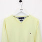 TOMMY HILFIGER Knit Sweatshirt Yellow | Large