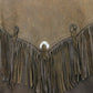 Womens 90s Leather Western Jacket Brown | Medium