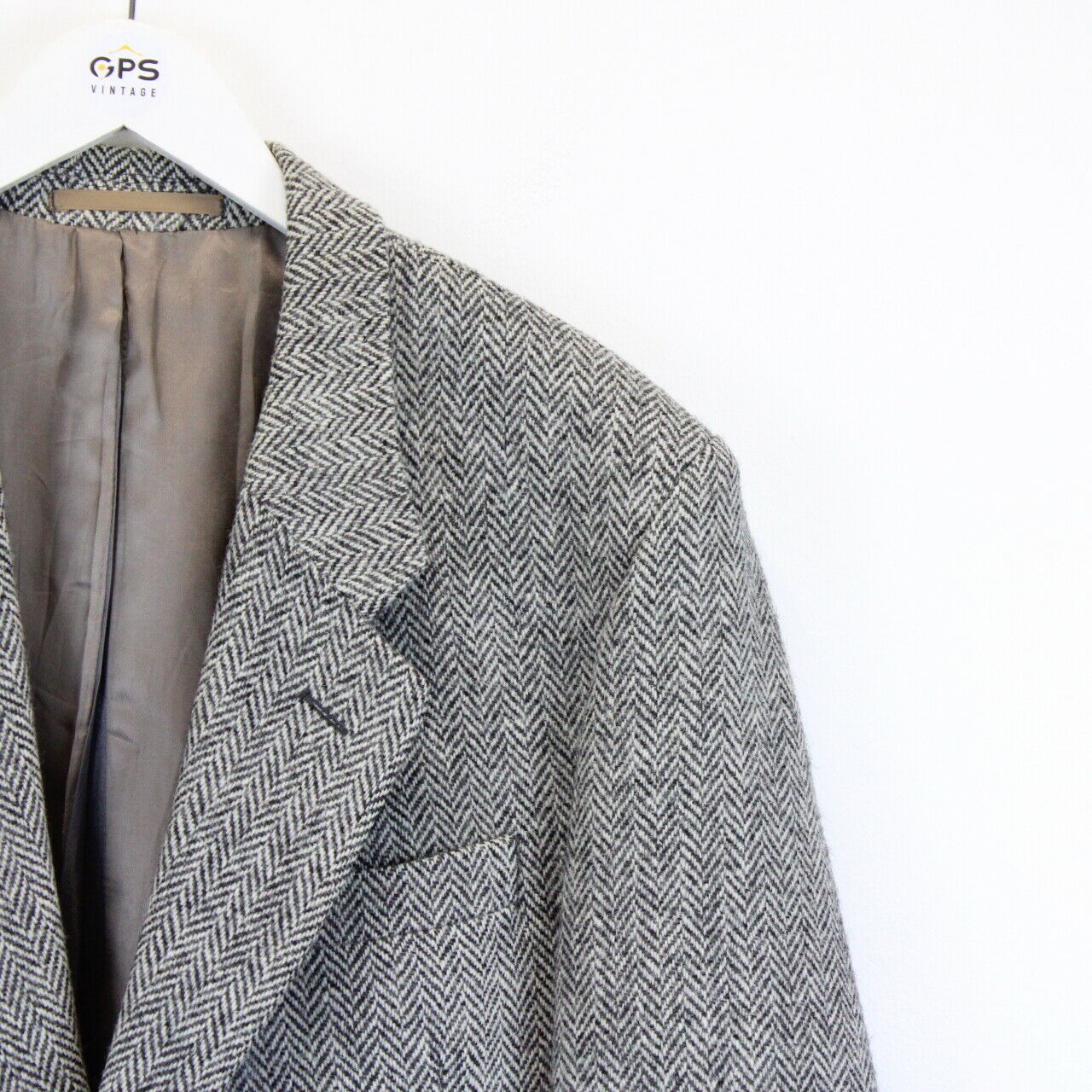 Vintage HARRIS TWEED Blazer Grey | Medium