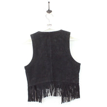 Load image into Gallery viewer, Womens Suede Vest Black | Small
