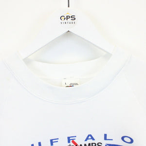 NFL 90s Buffalo BILLS Sweatshirt White | Medium
