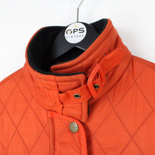Load image into Gallery viewer, Womens BARBOUR INTERNATIONAL Quilt Jacket Orange | Medium
