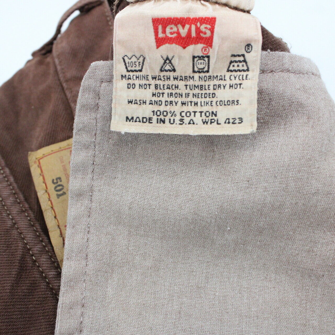 LEVIS 501 Jeans Brown | W33 L32