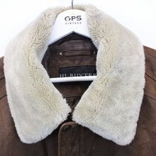 Load image into Gallery viewer, Leather Aviator Jacket Brown | Large
