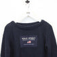 Womens RALPH LAUREN 90s Knit Sweatshirt Navy Blue | Medium